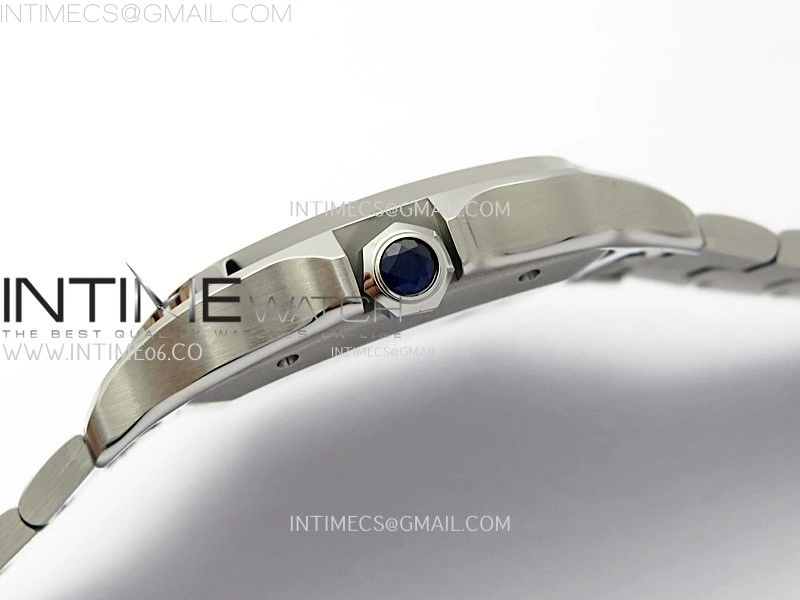 Santos de Cartier 40mm SS BVF 1:1 Best Edition Blue Dial on SS SmartLinks Bracelet MIYOTA 9015