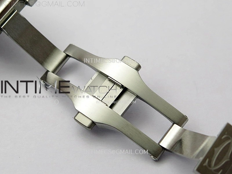 Santos de Cartier 40mm SS BVF 1:1 Best Edition Blue Dial on SS SmartLinks Bracelet MIYOTA 9015