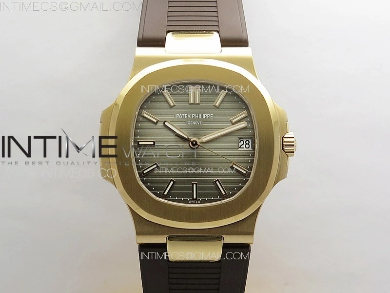 Nautilus 5711 1R PPF 1:1 Best Edition Brown Textured Dial on Brown Rubber Strap 324CS