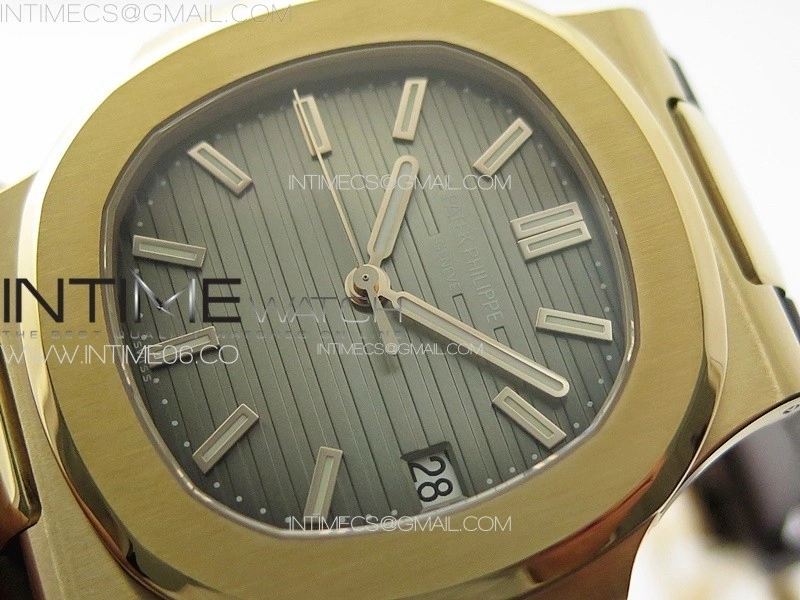 Nautilus 5711 1R PPF 1:1 Best Edition Brown Textured Dial on Brown Rubber Strap 324CS