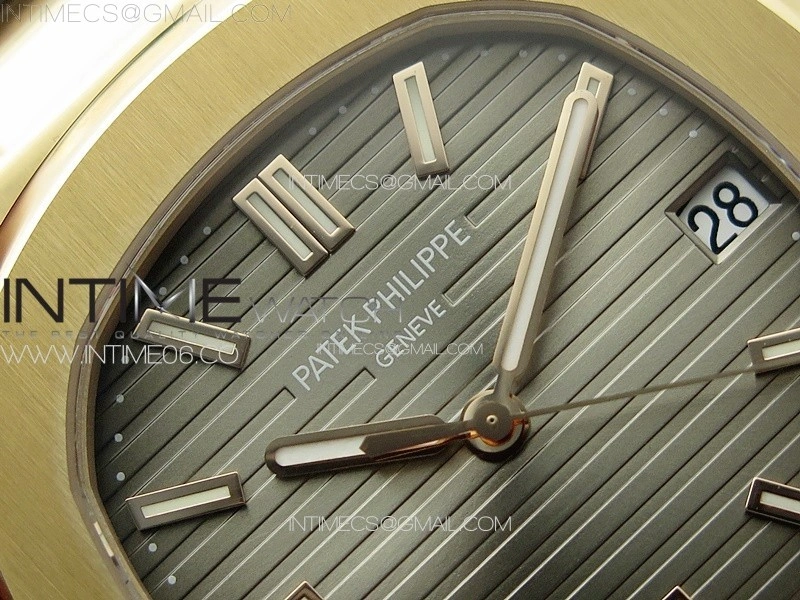 Nautilus 5711 1R PPF 1:1 Best Edition Brown Textured Dial on Brown Rubber Strap 324CS