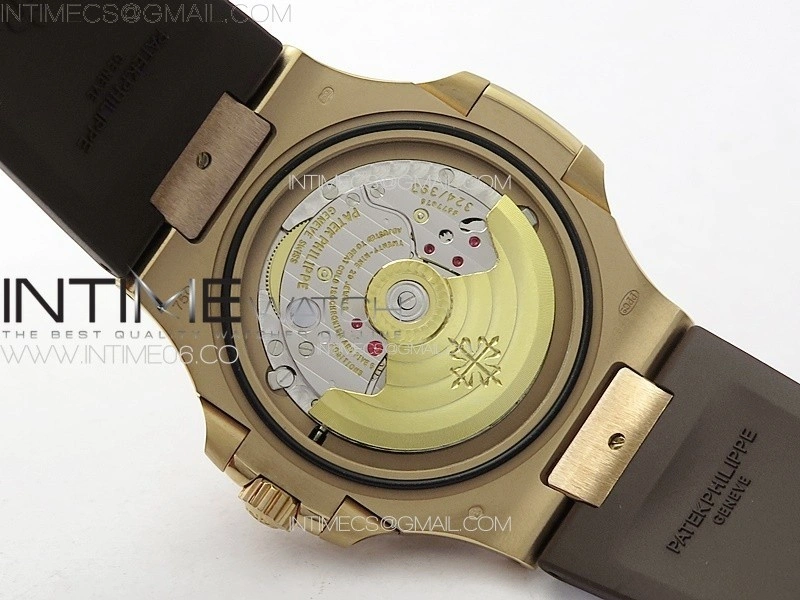 Nautilus 5711 1R PPF 1:1 Best Edition Brown Textured Dial on Brown Rubber Strap 324CS