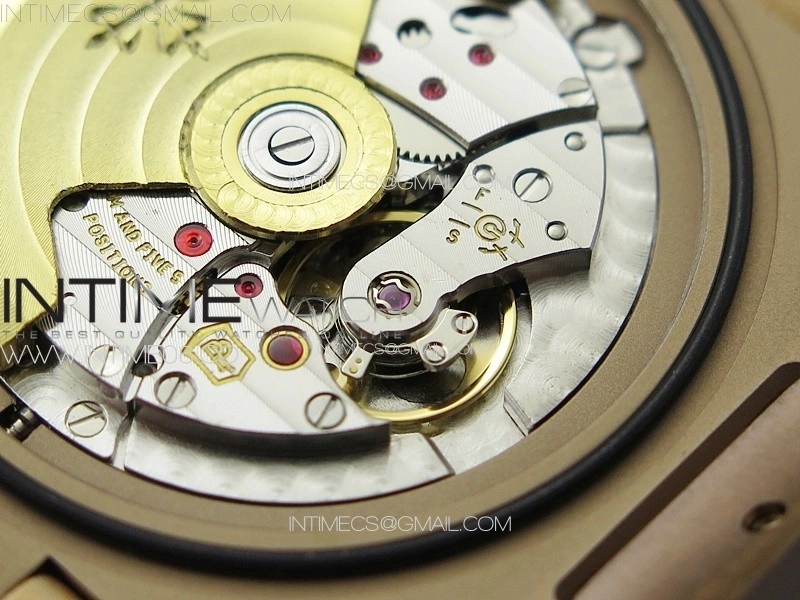 Nautilus 5711 1R PPF 1:1 Best Edition Brown Textured Dial on Brown Rubber Strap 324CS