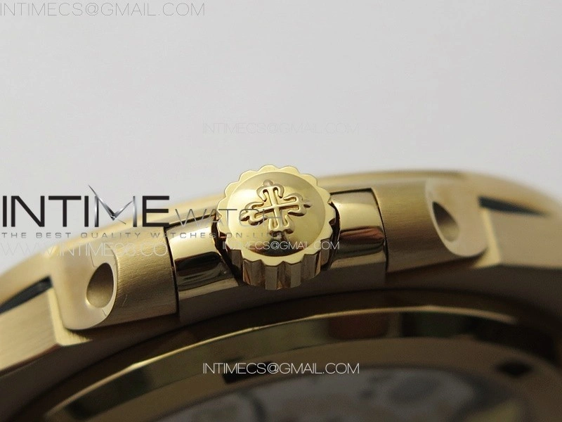 Nautilus 5711 1R PPF 1:1 Best Edition White Textured Dial on Brown Rubber Strap 324CS