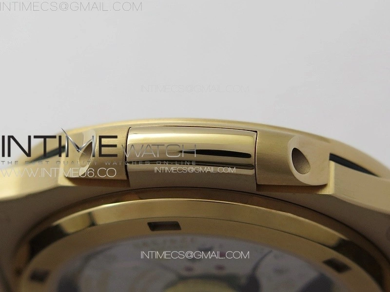 Nautilus 5711 1R PPF 1:1 Best Edition White Textured Dial on Brown Rubber Strap 324CS