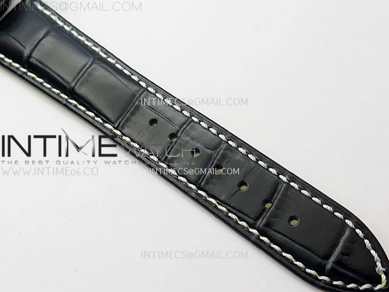 Navitimer 41mm GMT SS BLSF 1:1 Best Edition Ice Blue Dial on Blue Leather Strap A2836