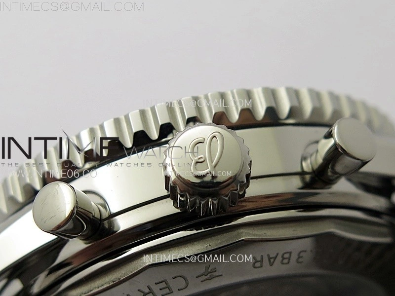 Navitimer B01 43mm SS B50 Best Edition White Dial Black Subdial On SS Bracelet A7750