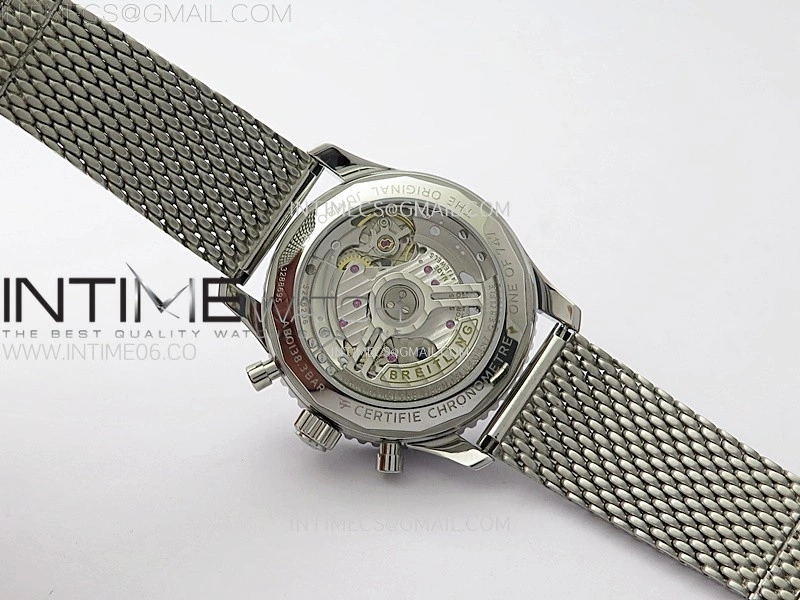 Navitimer B01 43mm SS B50 Best Edition White Dial Black Subdial On SS Bracelet A7750