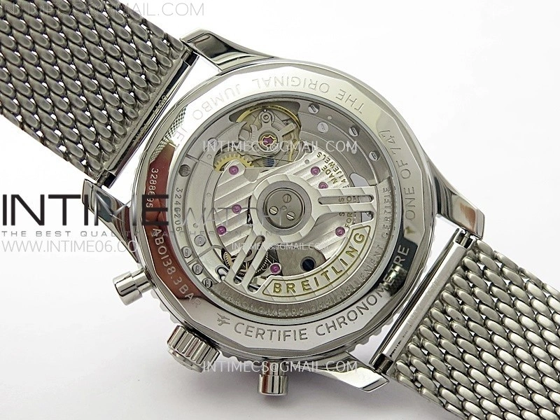 Navitimer B01 43mm SS B50 Best Edition White Dial Black Subdial On SS Bracelet A7750