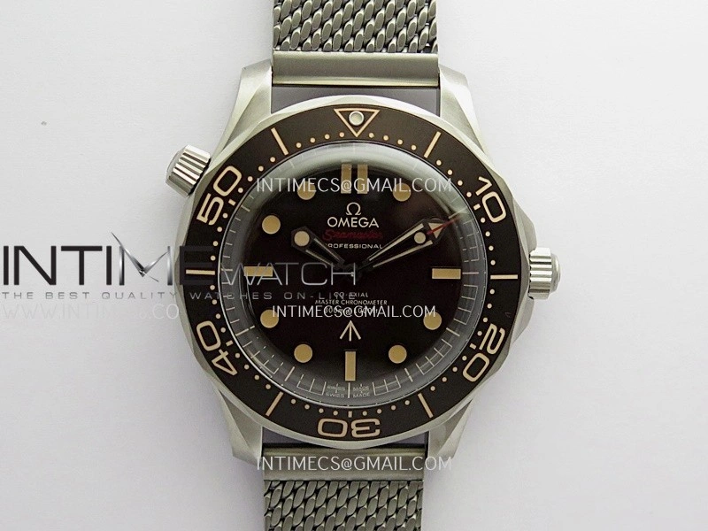 Seamaster 300 "No Time to Die" Titanium ORF 1:1 Best Edition On Titanium Mesh Bracelet SA8806 Super Clone