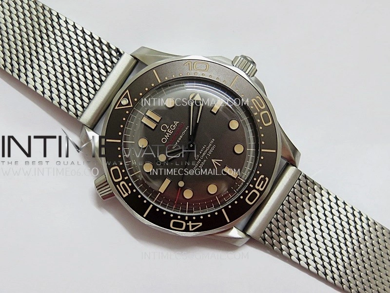 Seamaster 300 "No Time to Die" Titanium ORF 1:1 Best Edition On Titanium Mesh Bracelet SA8806 Super Clone