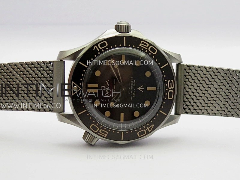 Seamaster 300 "No Time to Die" Titanium ORF 1:1 Best Edition On Titanium Mesh Bracelet SA8806 Super Clone