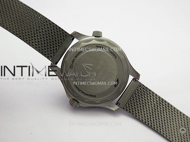 Seamaster 300 "No Time to Die" Titanium ORF 1:1 Best Edition On Titanium Mesh Bracelet SA8806 Super Clone