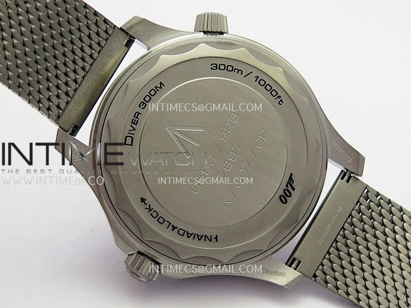 Seamaster 300 "No Time to Die" Titanium ORF 1:1 Best Edition On Titanium Mesh Bracelet SA8806 Super Clone