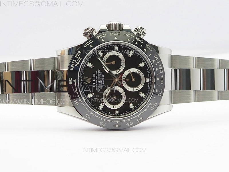 Daytona 116500LN BTF 1:1 Best Edition Black Dial on 904L SS Case and Bracelet SA4130