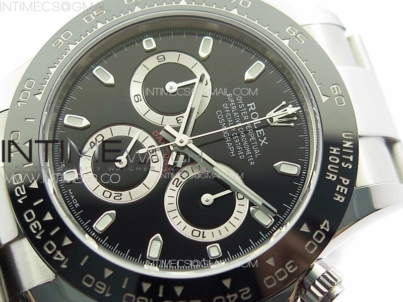 Daytona 116500LN BTF 1:1 Best Edition Black Dial on 904L SS Case and Bracelet SA4130
