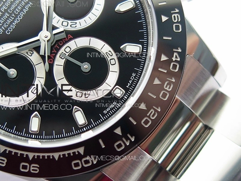 Daytona 116500LN BTF 1:1 Best Edition Black Dial on 904L SS Case and Bracelet SA4130