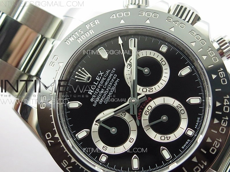 Daytona 116500LN BTF 1:1 Best Edition Black Dial on 904L SS Case and Bracelet SA4130