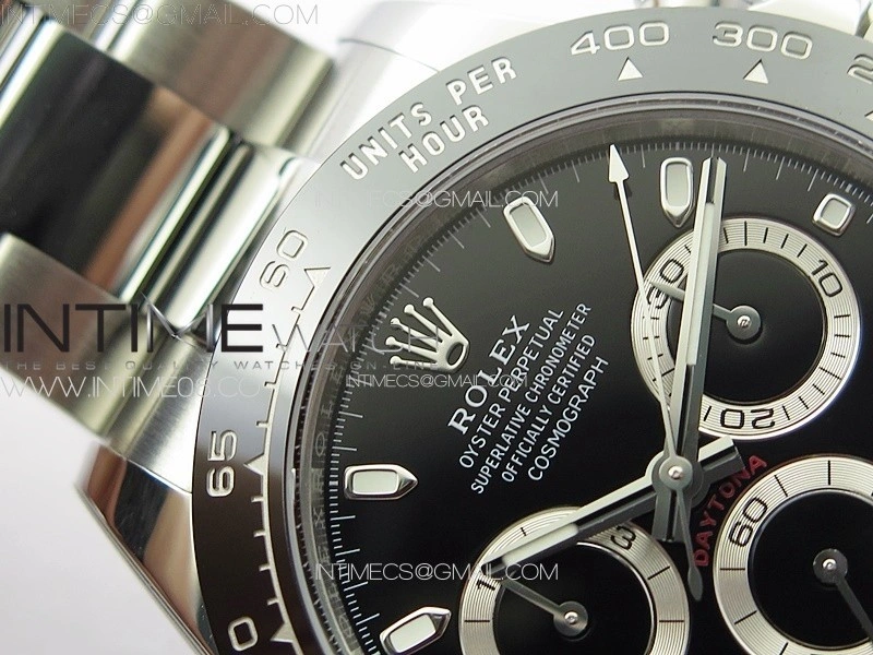 Daytona 116500LN BTF 1:1 Best Edition Black Dial on 904L SS Case and Bracelet SA4130