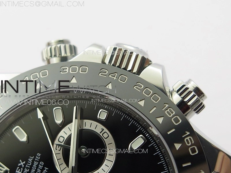 Daytona 116500LN BTF 1:1 Best Edition Black Dial on 904L SS Case and Bracelet SA4130