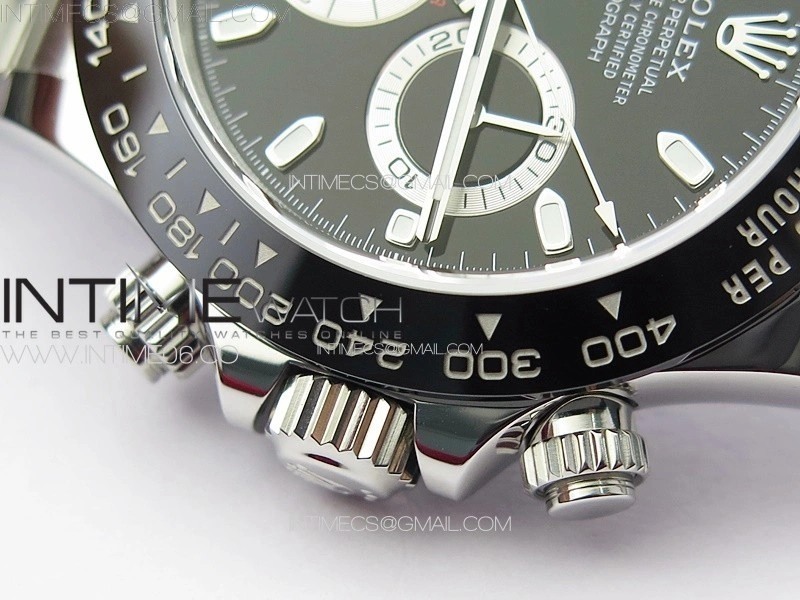 Daytona 116500LN BTF 1:1 Best Edition Black Dial on 904L SS Case and Bracelet SA4130