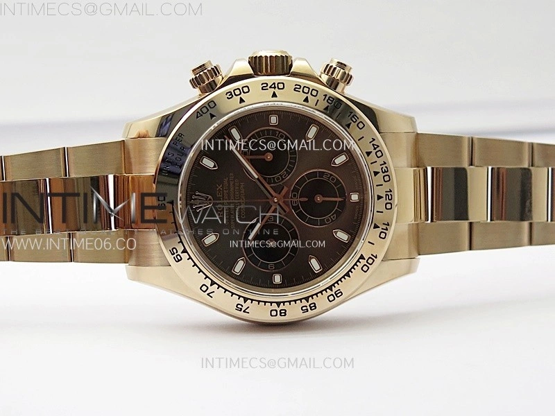 Daytona 116505 QF 1:1 Best Edition Brown Dial Black Subdial on RG Bracelet SH4130 V3