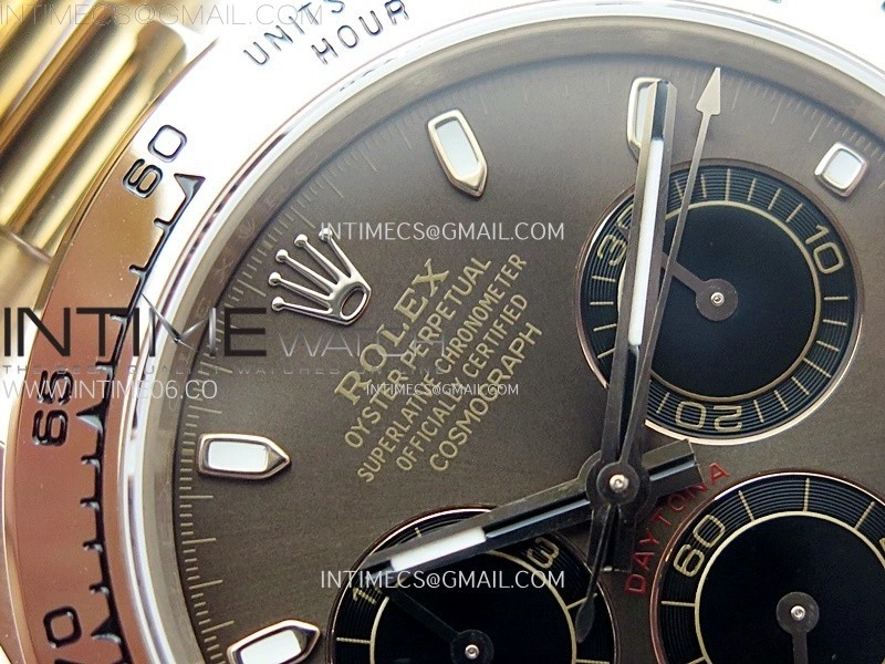 Daytona 116505 QF 1:1 Best Edition Brown Dial Black Subdial on RG Bracelet SH4130 V3