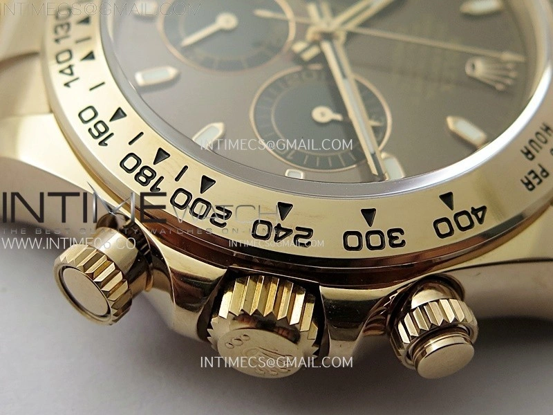 Daytona 116505 QF 1:1 Best Edition Brown Dial Black Subdial on RG Bracelet SH4130 V3