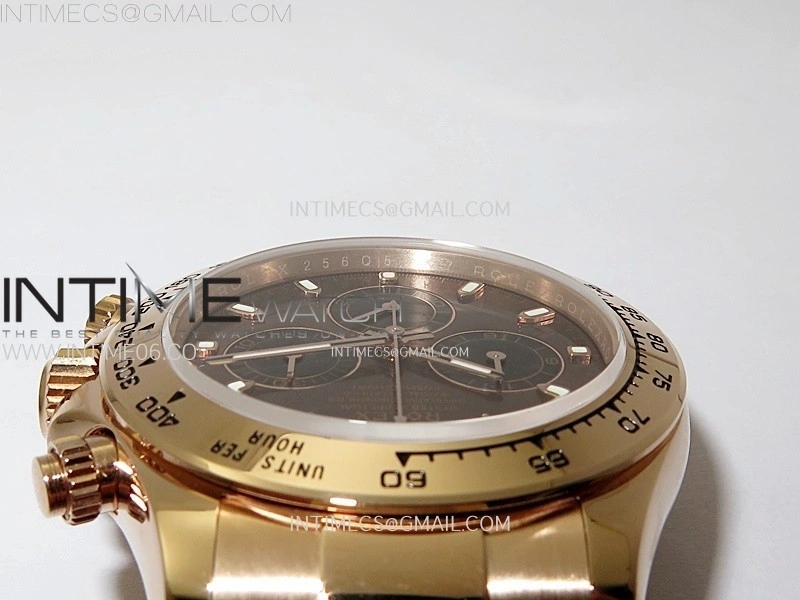 Daytona 116505 QF 1:1 Best Edition Brown Dial Black Subdial on RG Bracelet SH4130 V3