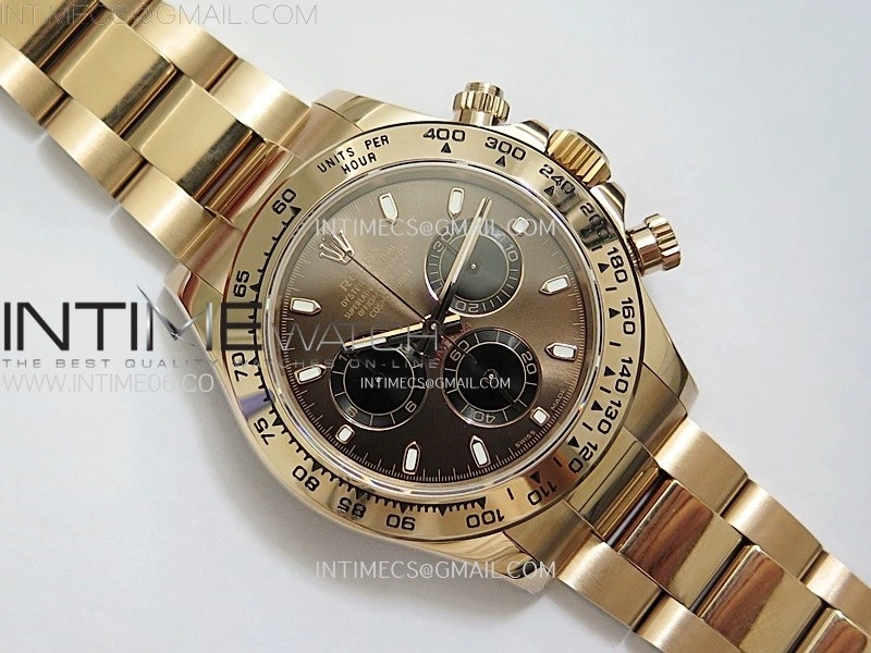 Daytona 116505 QF 1:1 Best Edition Brown Dial Black Subdial on RG Bracelet SH4130 V3