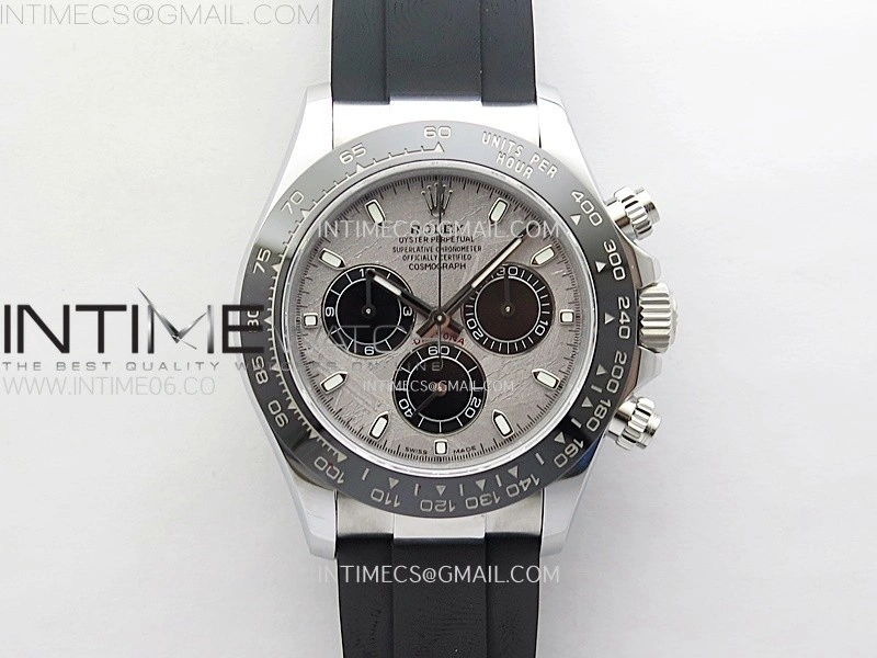 Daytona 116519 QF 1:1 Best Edition Real Meteorite Dial on Oysterflex Strap SH4130 V3