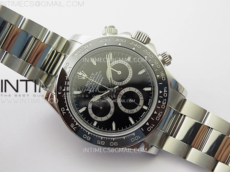 Daytona 126500 904L SS ESF 1:1 Best Edition Black Dial on 904L SS Bracelet A4131 Mod