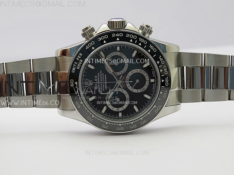 Daytona 126500 904L SS ESF 1:1 Best Edition Black Dial on 904L SS Bracelet A4131 Mod