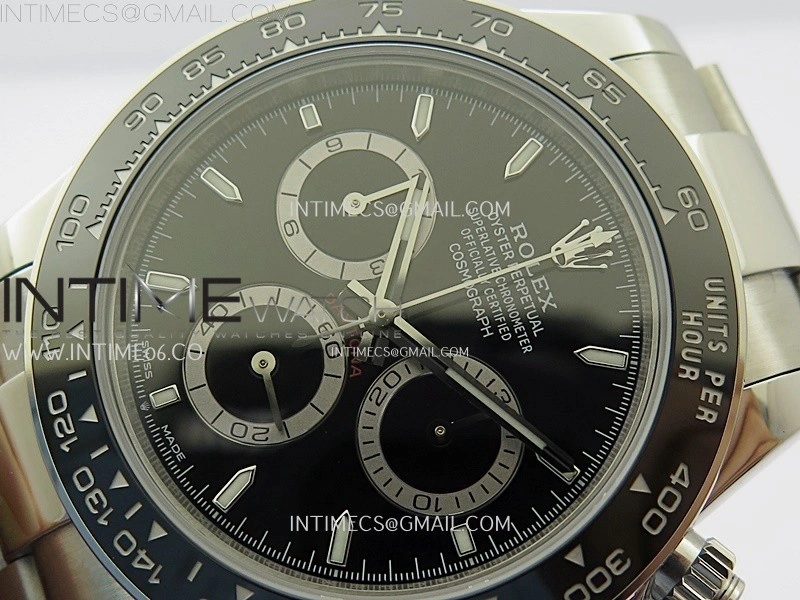 Daytona 126500 904L SS ESF 1:1 Best Edition Black Dial on 904L SS Bracelet A4131 Mod