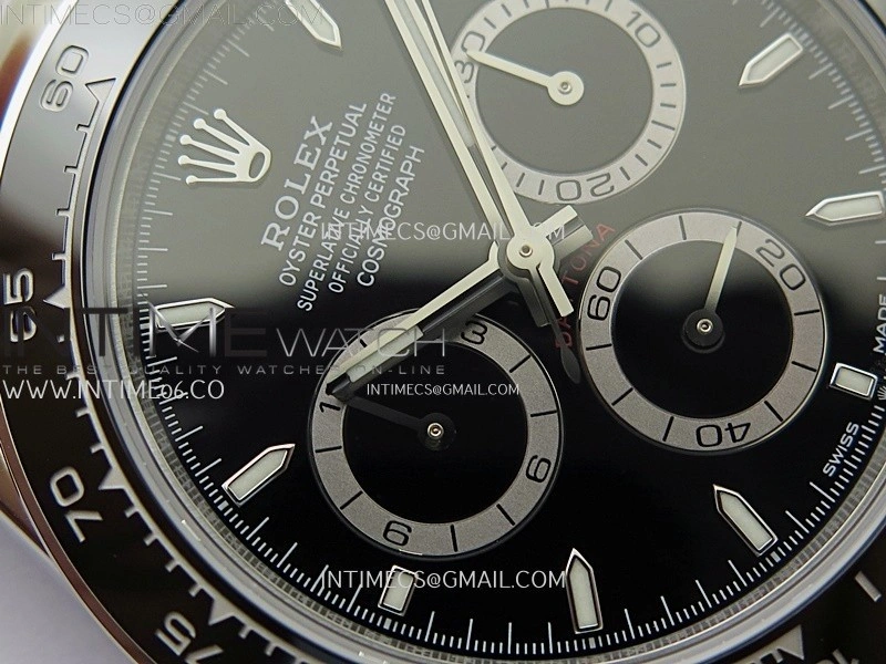 Daytona 126500 904L SS ESF 1:1 Best Edition Black Dial on 904L SS Bracelet A4131 Mod