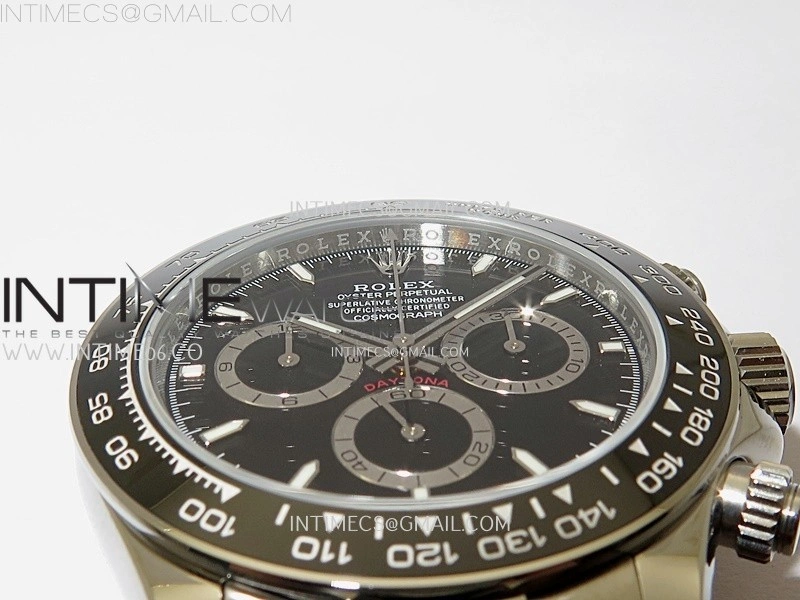 Daytona 126500 904L SS ESF 1:1 Best Edition Black Dial on 904L SS Bracelet A4131 Mod