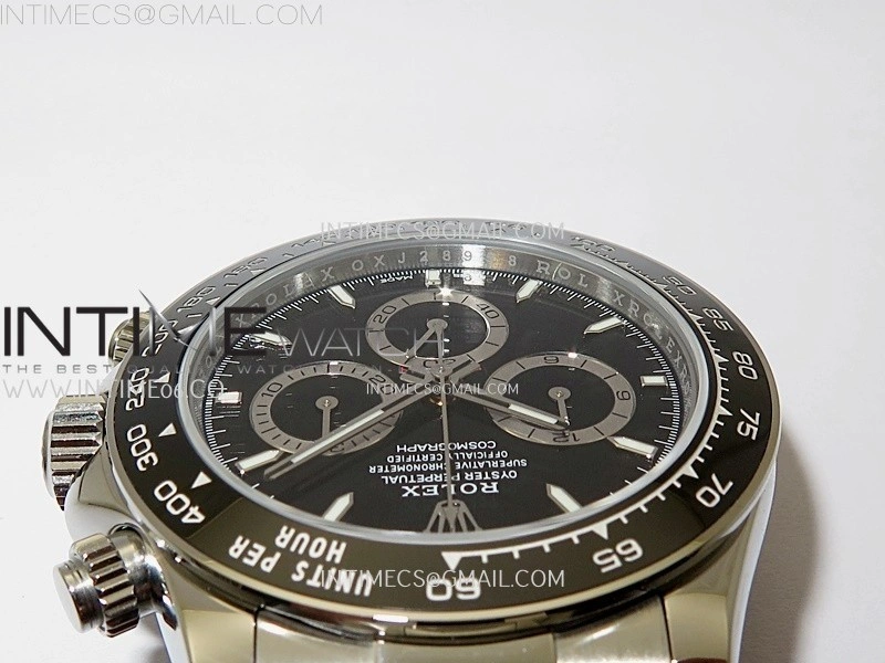 Daytona 126500 904L SS ESF 1:1 Best Edition Black Dial on 904L SS Bracelet A4131 Mod