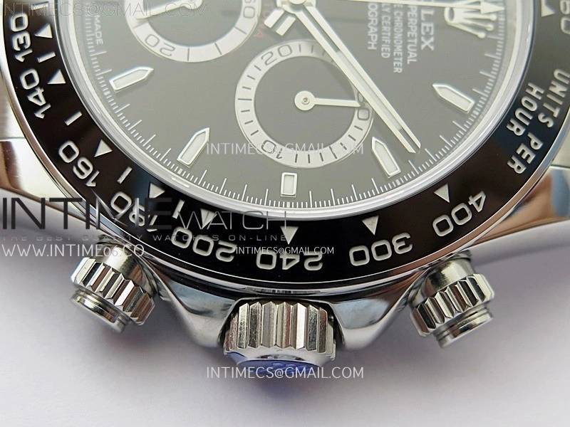 Daytona 126500 904L SS ESF 1:1 Best Edition Black Dial on 904L SS Bracelet A4131 Mod