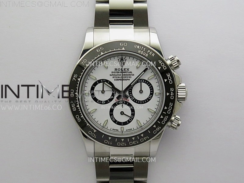 Daytona 126500 904L SS ESF 1:1 Best Edition White Dial on 904L SS Bracelet A4131 Mod