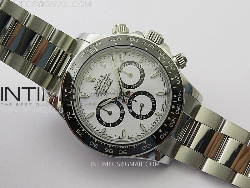 Daytona 126500 904L SS ESF 1:1 Best Edition White Dial on 904L SS Bracelet A4131 Mod