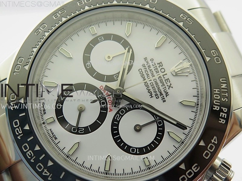 Daytona 126500 904L SS ESF 1:1 Best Edition White Dial on 904L SS Bracelet A4131 Mod