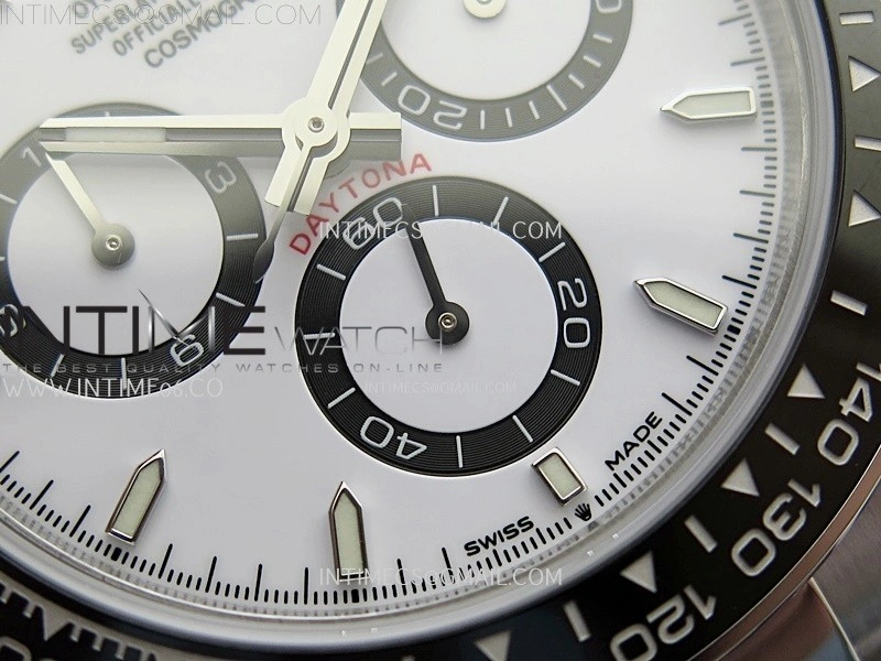Daytona 126500 904L SS ESF 1:1 Best Edition White Dial on 904L SS Bracelet A4131 Mod