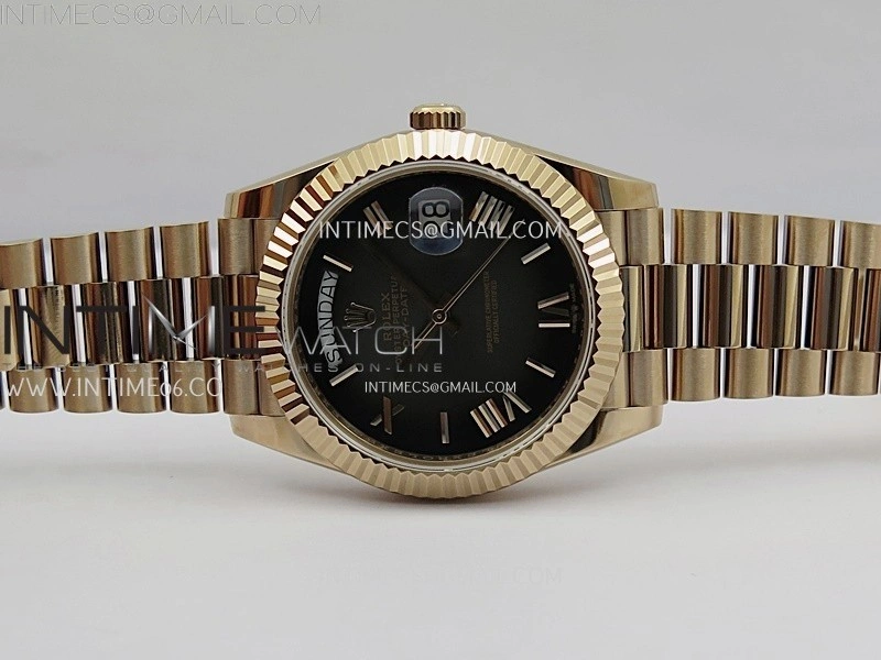 Day Date 40mm 228235 Gain Weight RG tungsten APSF 1:1 Best Edition Black Gradient Dial on RG President Bracelet A3255