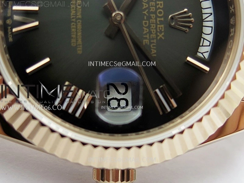 Day Date 40mm 228235 Gain Weight RG tungsten APSF 1:1 Best Edition Black Gradient Dial on RG President Bracelet A3255