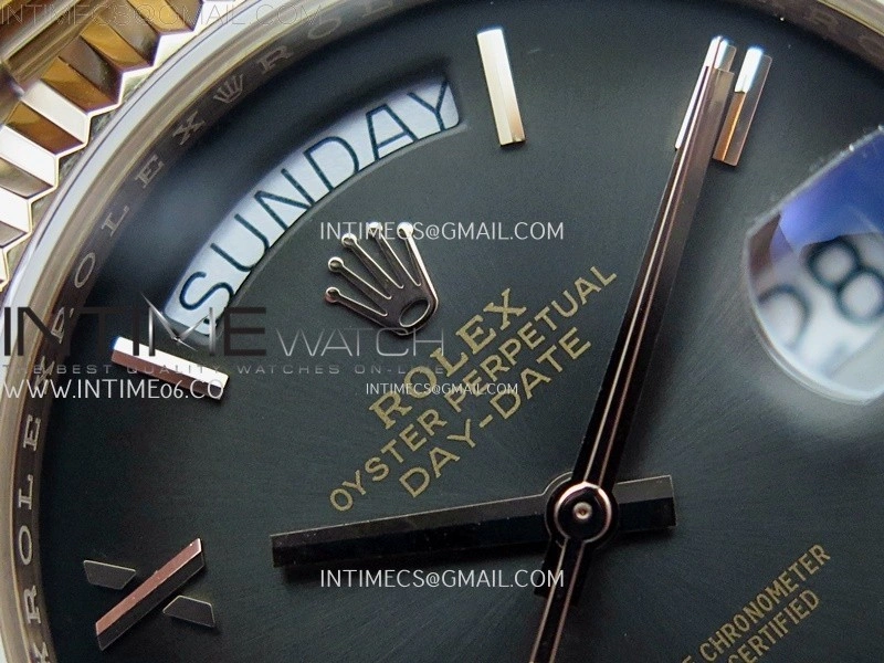 Day Date 40mm 228235 Gain Weight RG tungsten APSF 1:1 Best Edition Black Gradient Dial on RG President Bracelet A3255