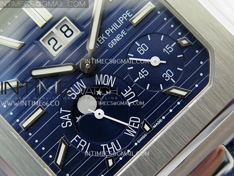 Cubitus 5822 SS HLF Best Edition Blue Dial On Blue Nylon Strap Super Clone Asian 240