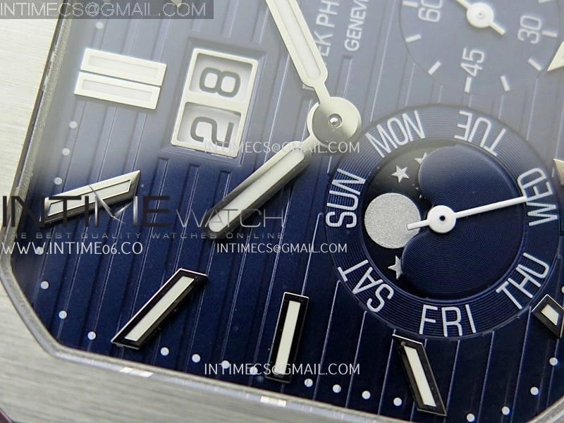 Cubitus 5822 SS HLF Best Edition Blue Dial On Blue Nylon Strap Super Clone Asian 240
