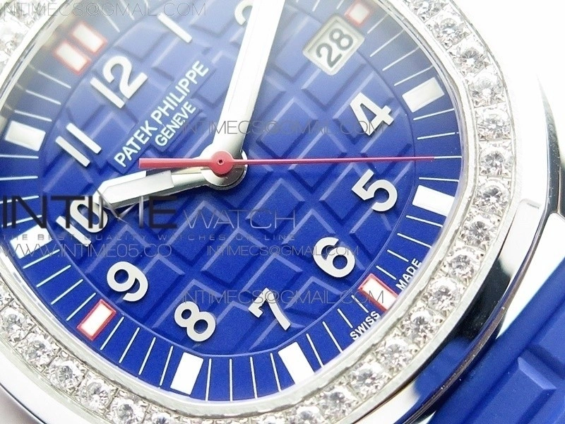Aquanaut 5067A SS PPF 1:1 Best Edition Blue Textured Dial on Blue Rubber Strap AE23