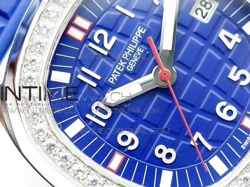 Aquanaut 5067A SS PPF 1:1 Best Edition Blue Textured Dial on Blue Rubber Strap AE23