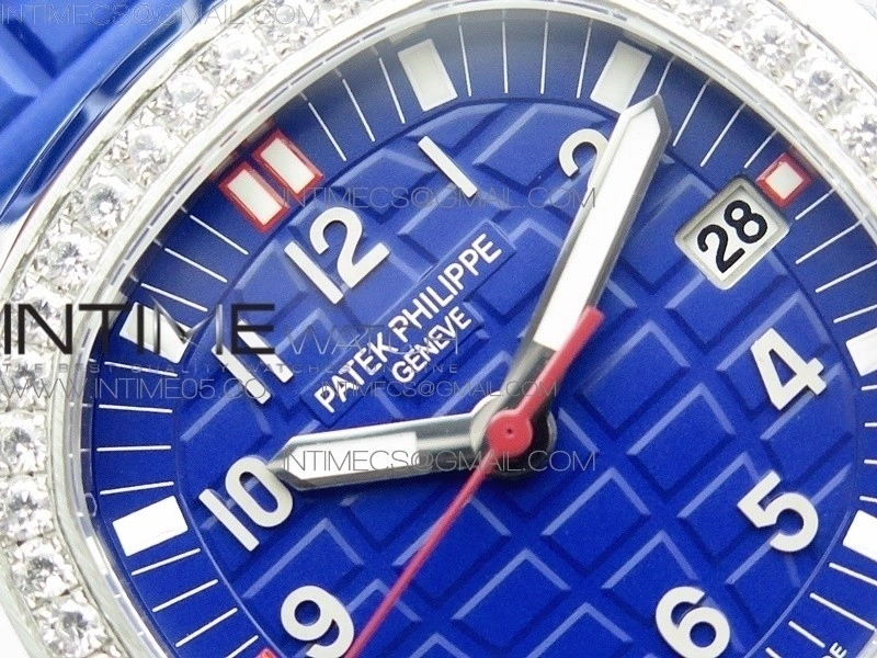 Aquanaut 5067A SS PPF 1:1 Best Edition Blue Textured Dial on Blue Rubber Strap AE23